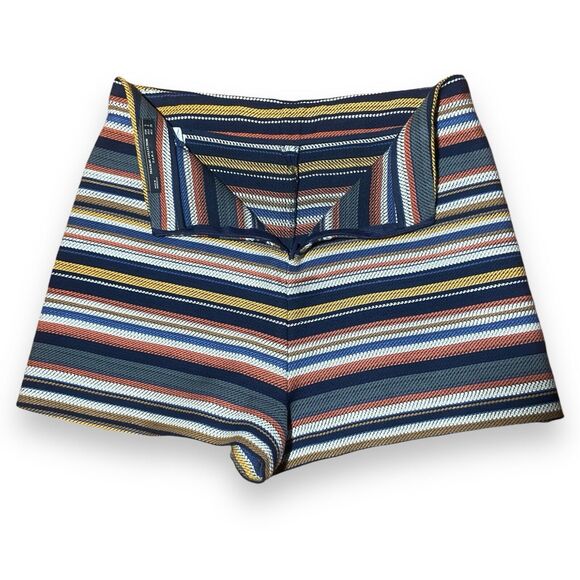 Zara Trafaluc Skort Multicolor Striped Skirt Shorts Women's Size S - Picture 5 of 8